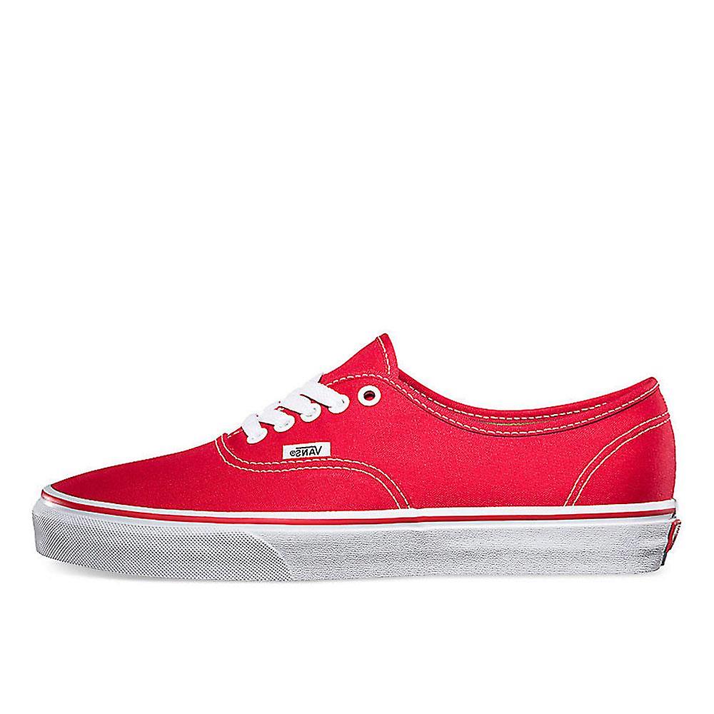 low top vans red