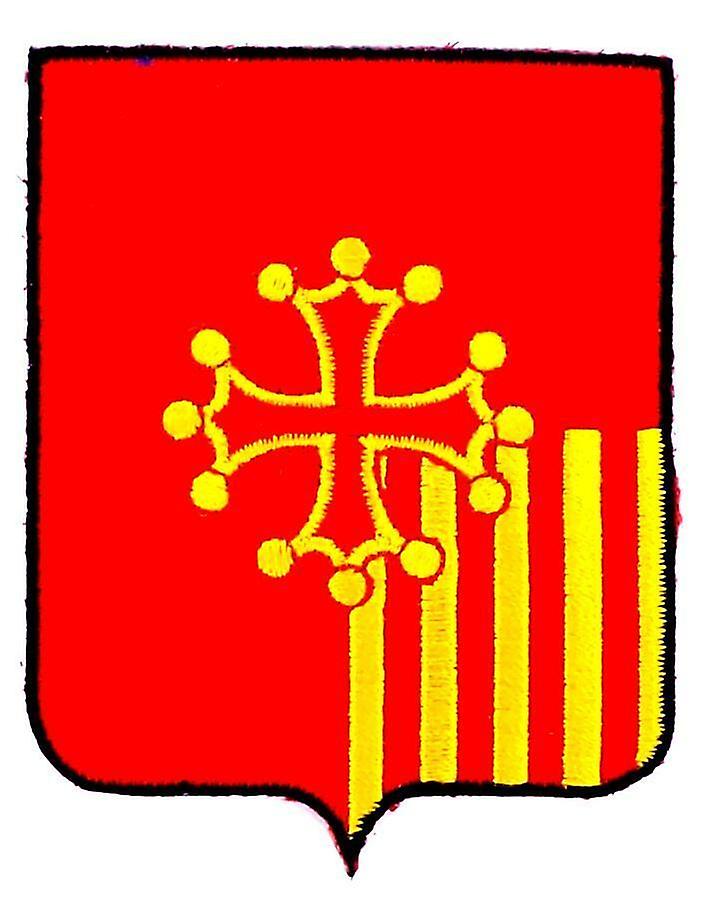 Patch Ecusson Brode Languedoc Roussillon Blason Arms Flag Region