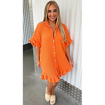 Summer Sexy Cap Sleeve Solid Tiered Mini Dress Loose O-neck Patchwork Puff Dress - Foto 12