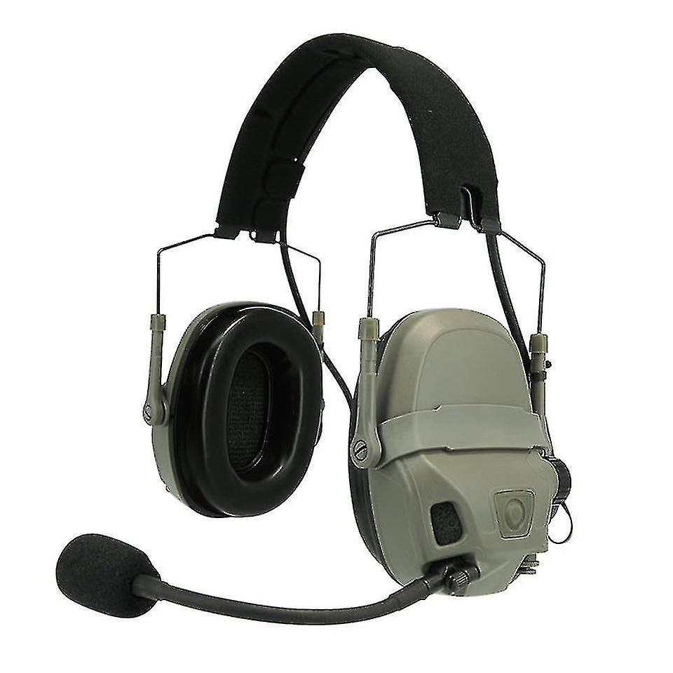 Tactical Amp Headset & Connecting Helmet Rail Adapter