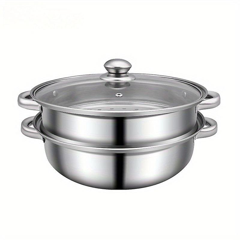 2/3Pcs, Stainless Steel Steamer, Steamer Cooker Integrated, Thickened Soup Pot Special