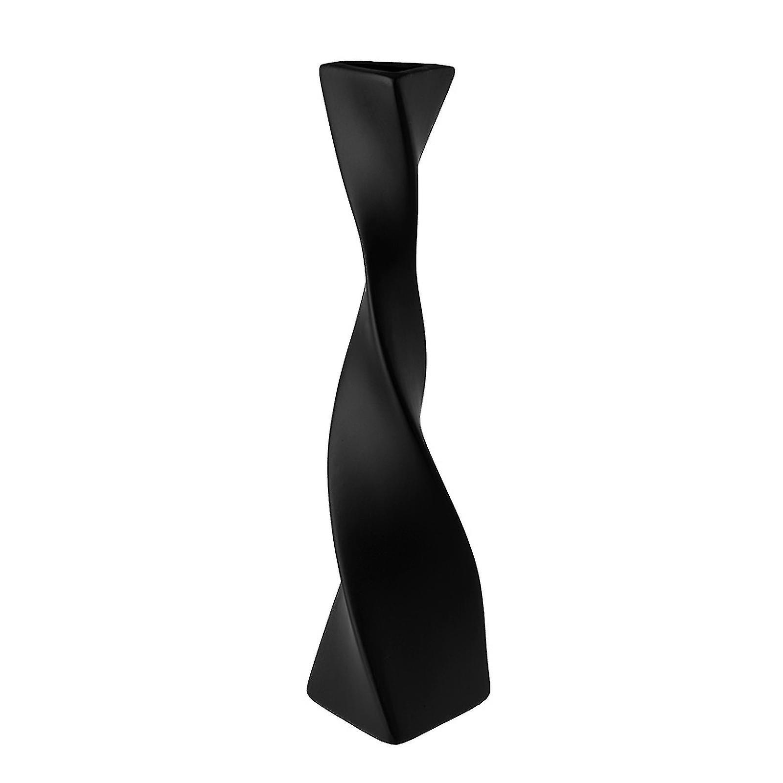 Unique Twist Vase Ceramic Aesthetic Tabletop Flower Pot Nordic Simple Modern Home Decor
