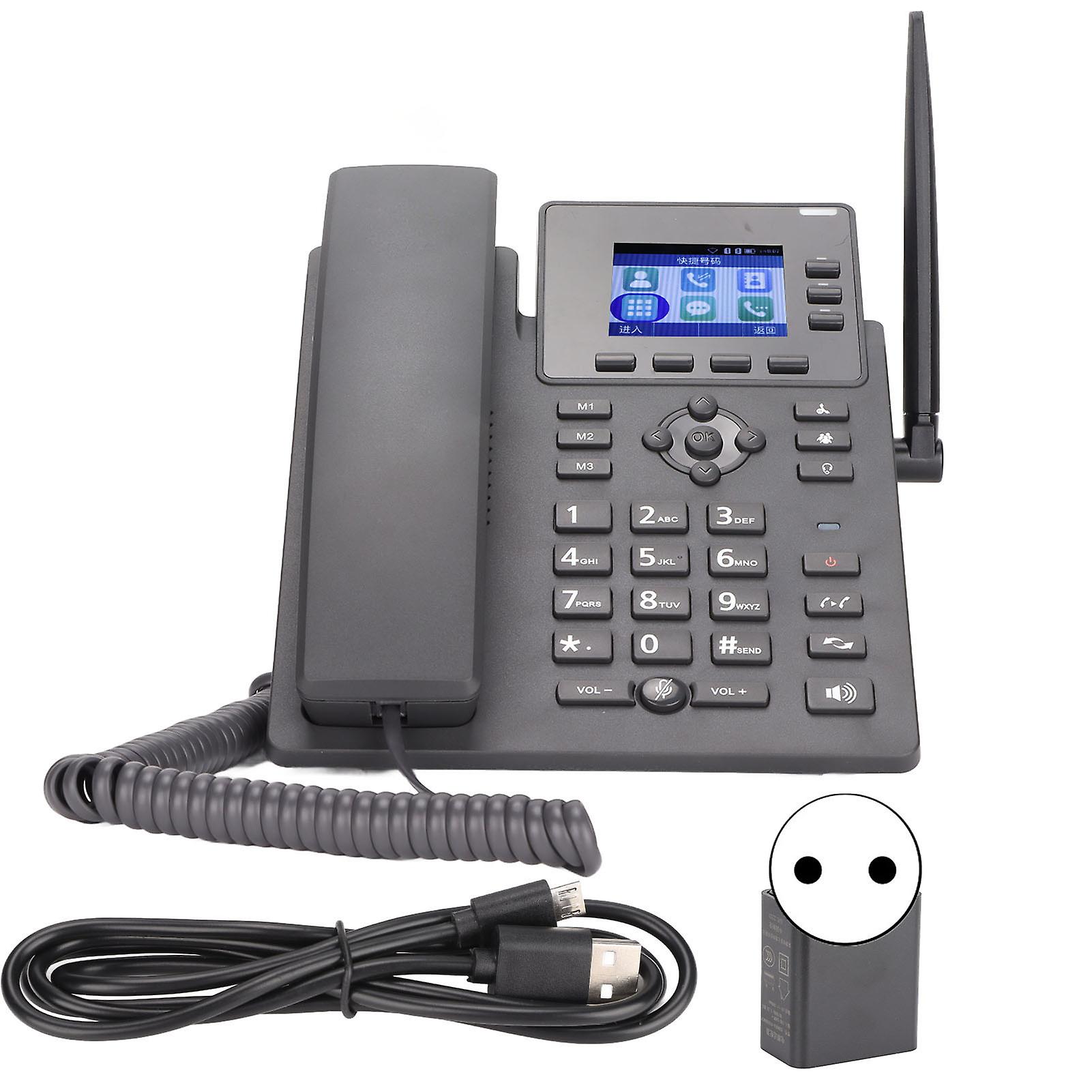 4G WiFi VOIP Phone: Multi-Function Wireless Landline with 2.4" Display for Office Use