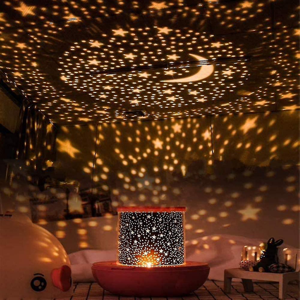 Children's Night Light Designed With Led Star Projector Remote Control And Timer [XH]