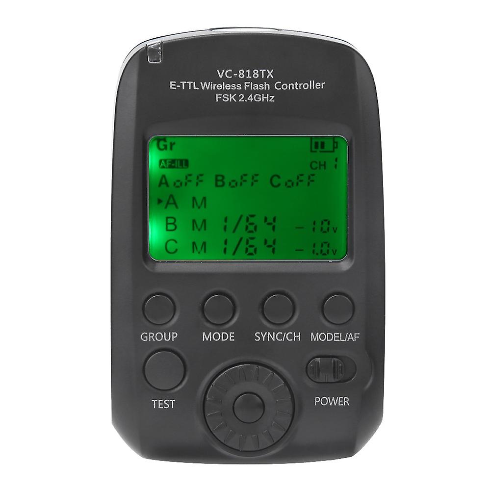 2.4G Wireless Flash TTL Trigger for Canon - High-Speed Sync, LCD Display, Firmware Upgrade