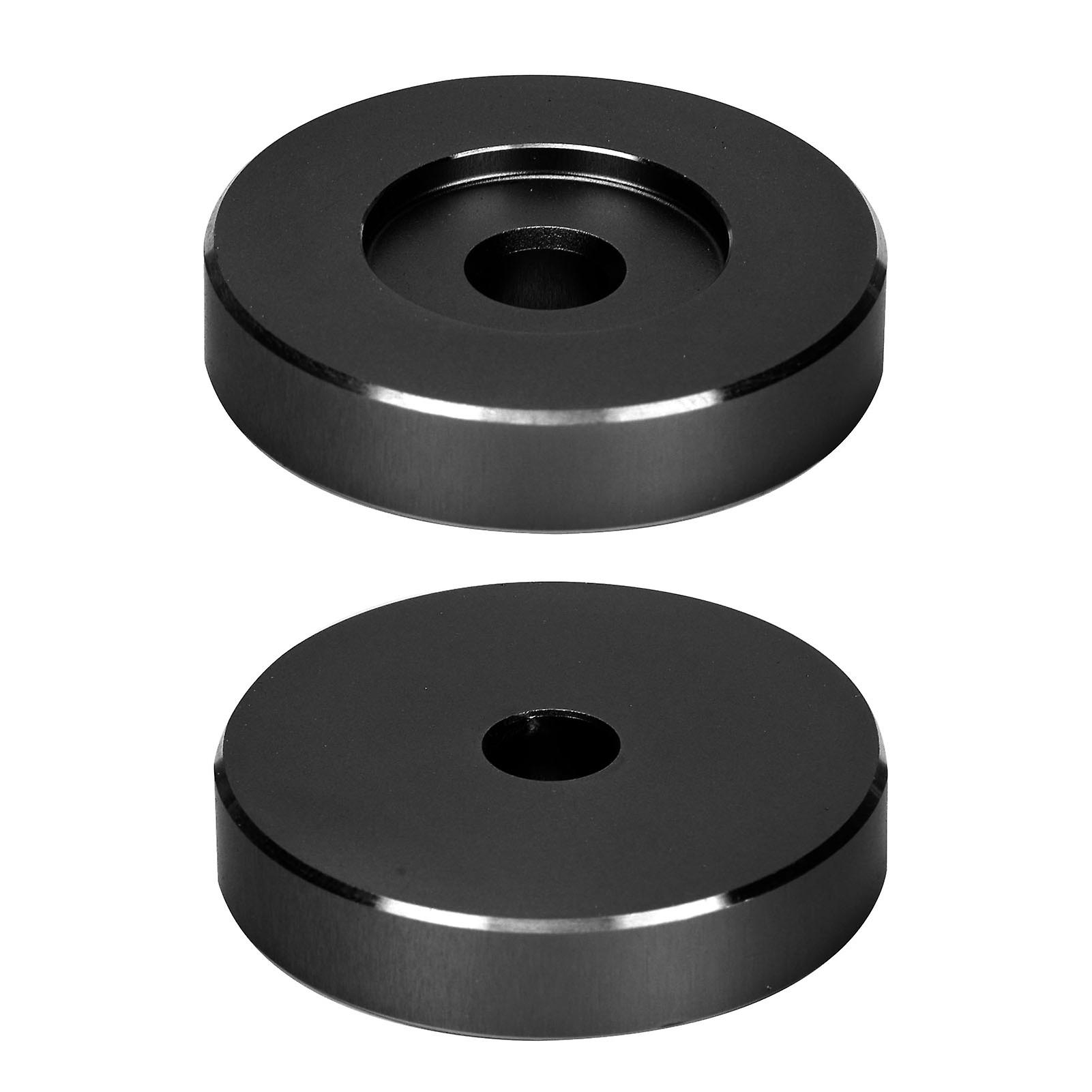 45 RPM Record Turntable Adapter Large Hole Conversion Sheet Vinyl Black Clamp Adapter for Most Big Hole RecordsBlack