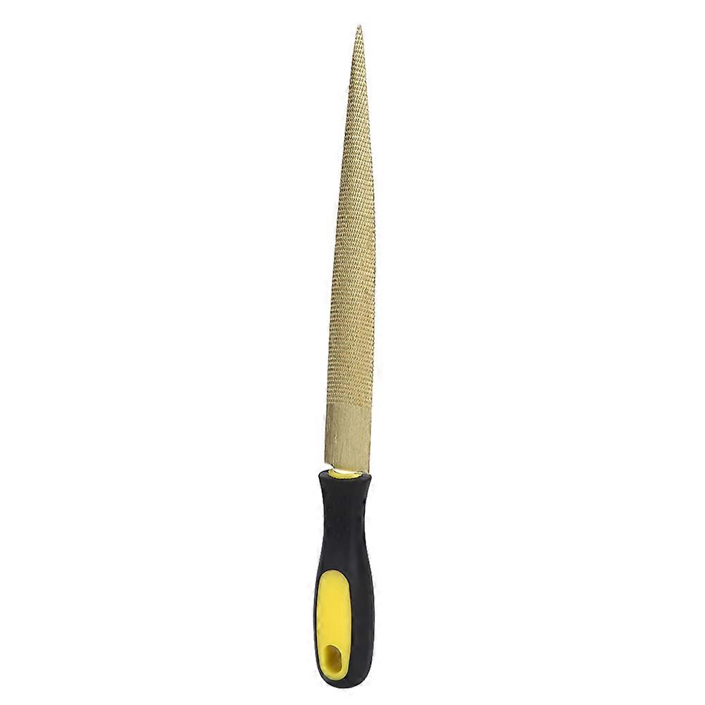 Wood File Golden Tapered Wood File Rasp DIY Craft Carpenter Woodworking Carving ToolGold File 10in