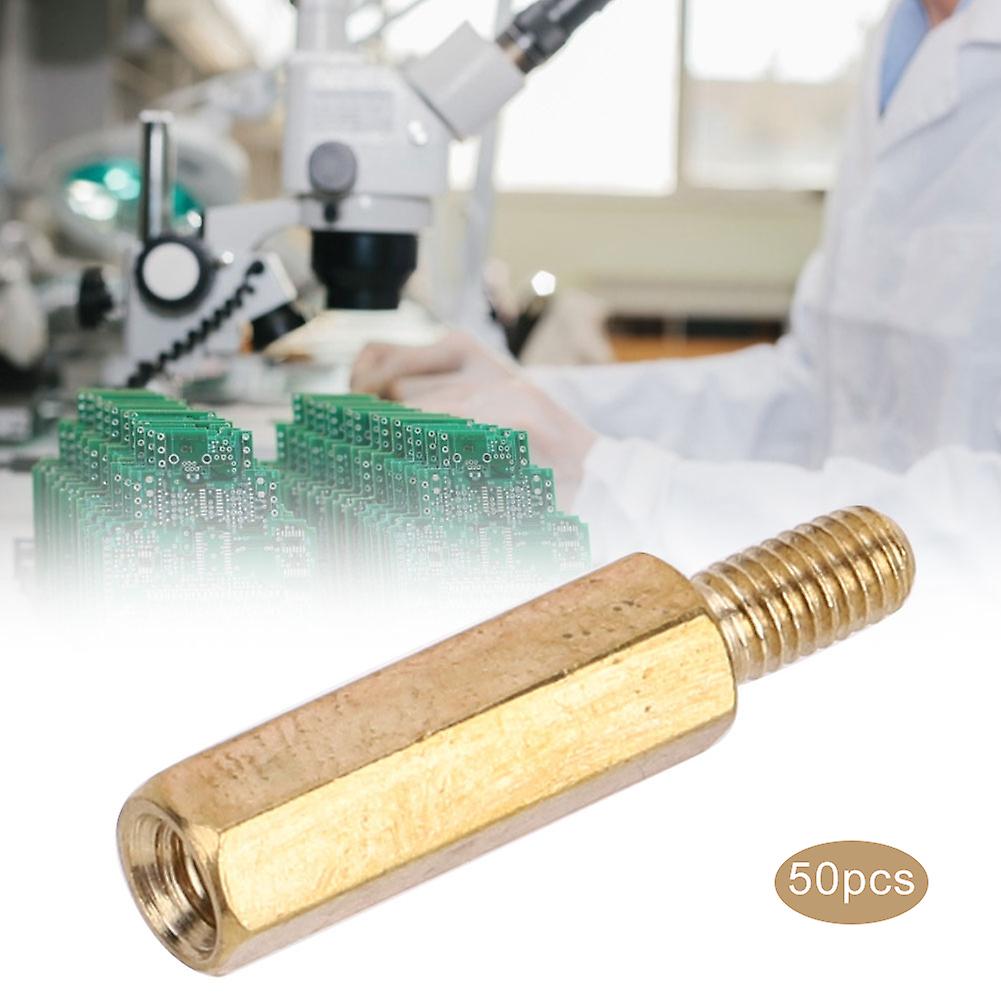 Standoff Brass Coupling M3 x 15mm Hex Nuts PCB Board 50Pcs Kit