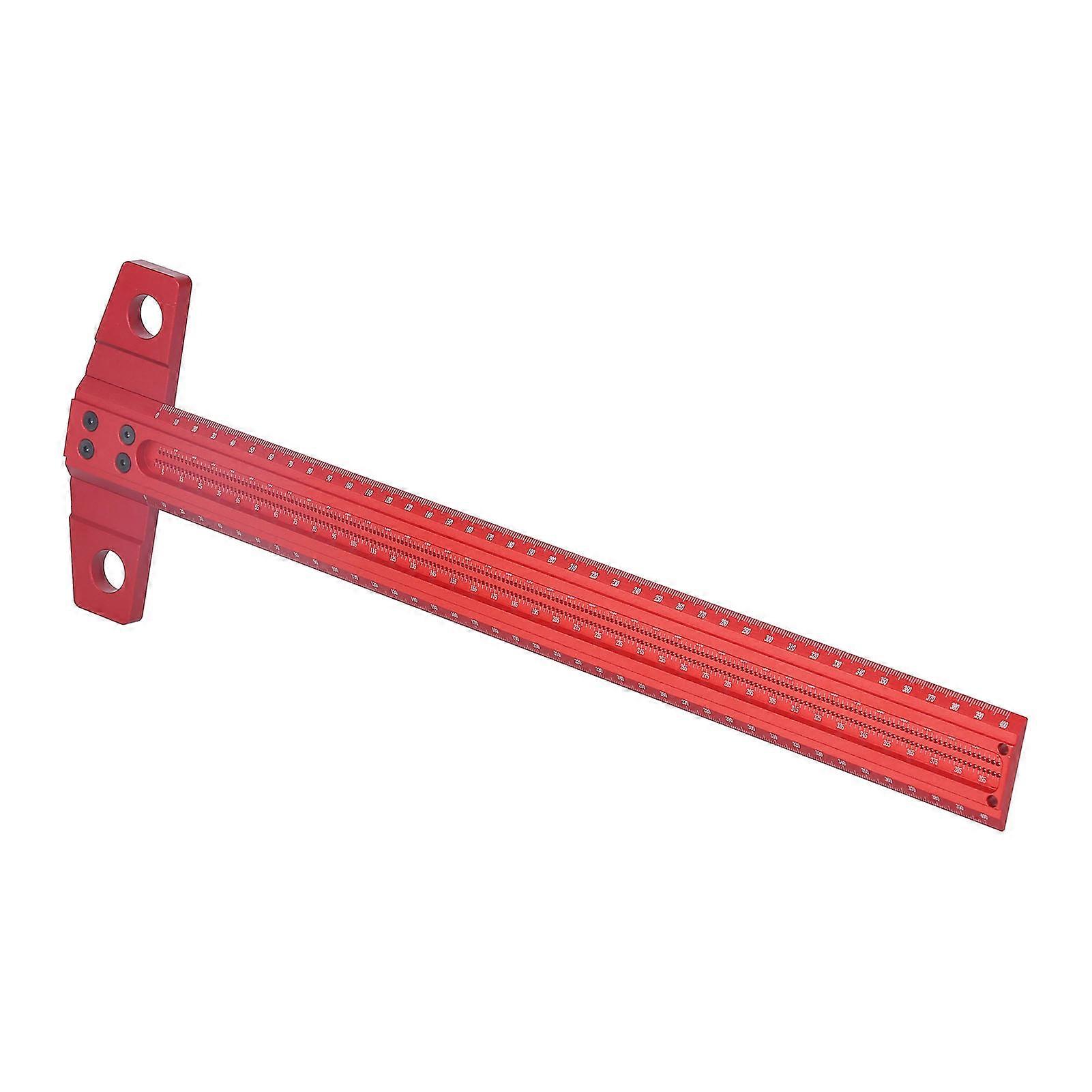T Type Square Ruler Right Angle Scribe Aluminum Marking Gauge for Glass Woodworking400mm