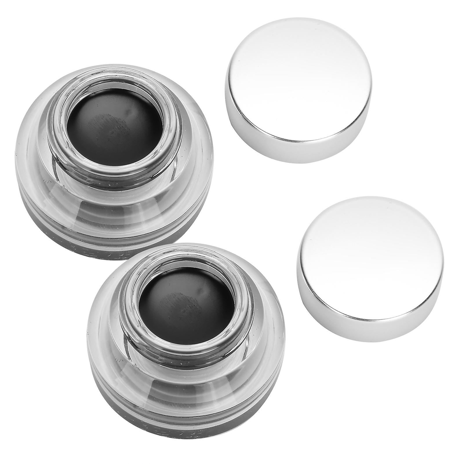 2pcs Dual Use Eyebrow Eyeliner Cream #1 Waterproof Long Lasting