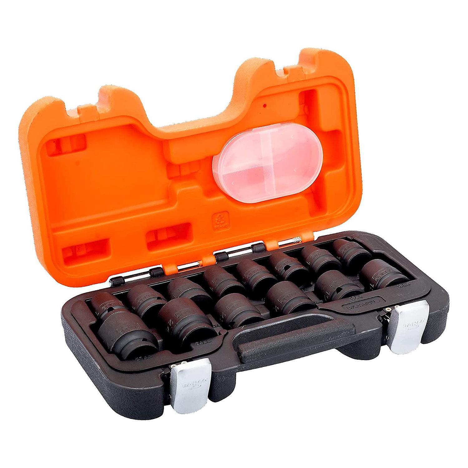 BAHCO D/S14 IMPACT SOCKET SET 1/2SQDR 14PC