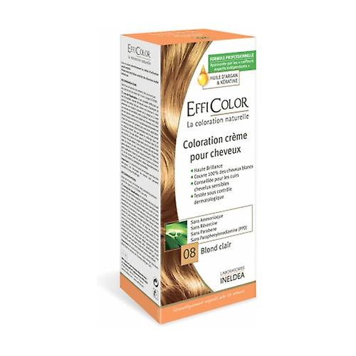 Efficolor Light Blonde Coloring Cream (Nº08) 1 unit