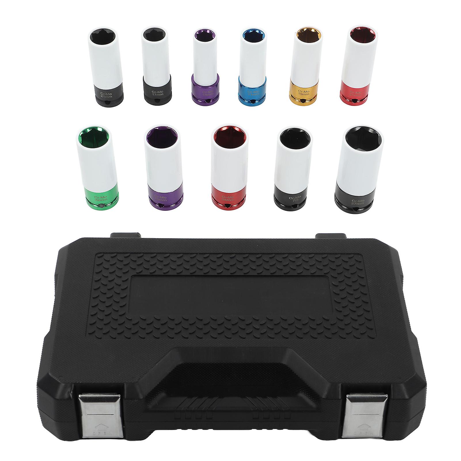 Lug Nut Impact Socket,11pcs Wheel Nut Impact Thin Wall Impact Socket Wheel Nut Impact Socket Set Proven Performance