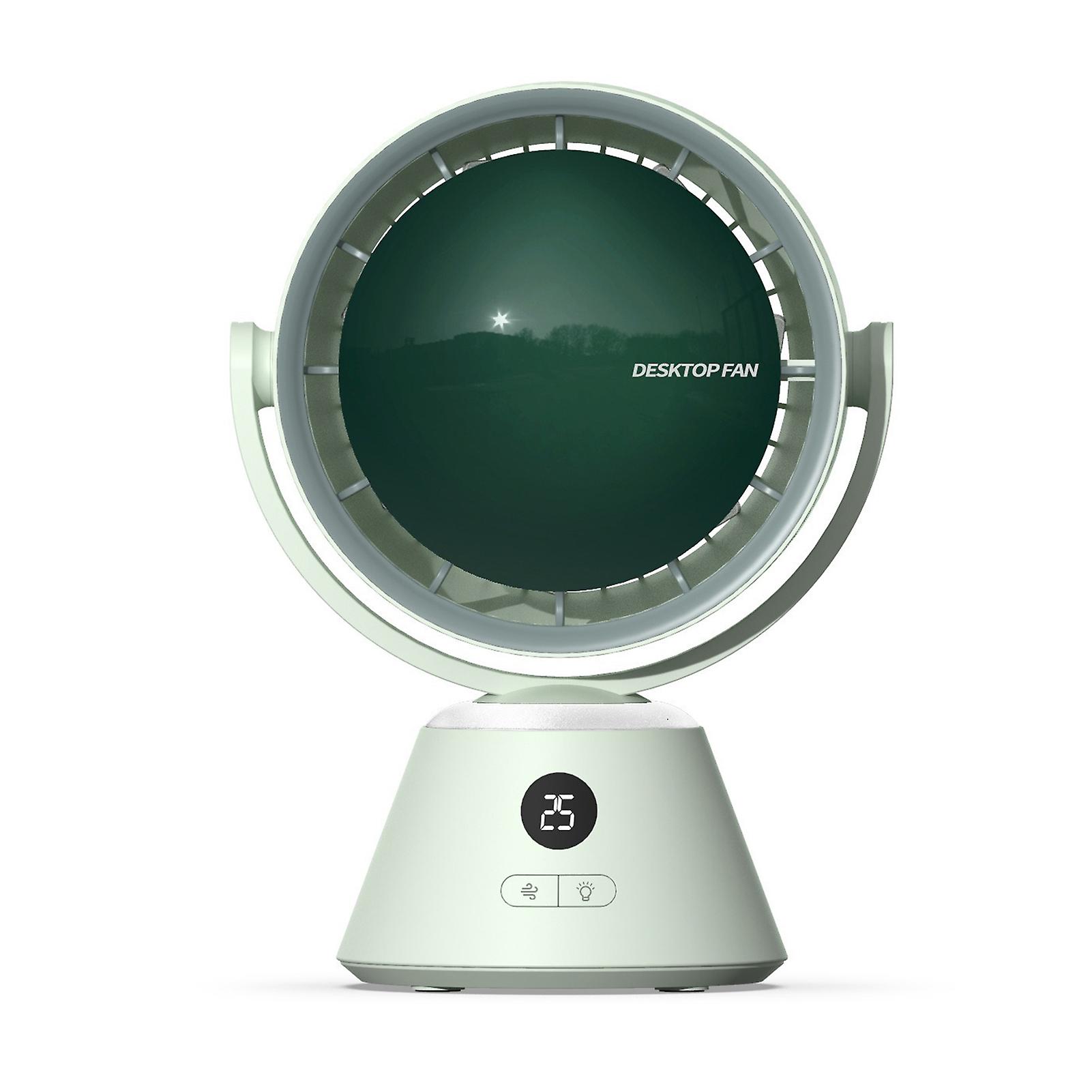 Rechargeable Display Digtal Desktop Fan Durable Mutes Electric Cooling Fan for Home Bedroom
