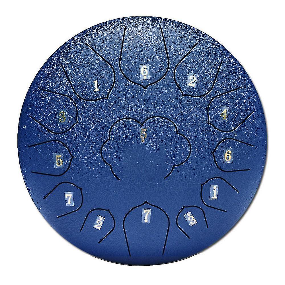 12 Inch Mini Drum 13 Tone Steel Tongue Drum Set Tune C Empty Spirit Drum Sound