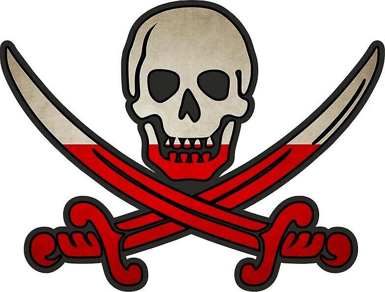 贴纸贴纸海盗杰克拉克汉姆卡利科国旗国家PL波兰