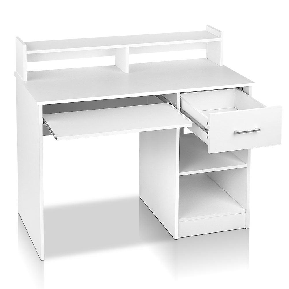Artiss Office Computer Desk With Storage White Home Office Desks