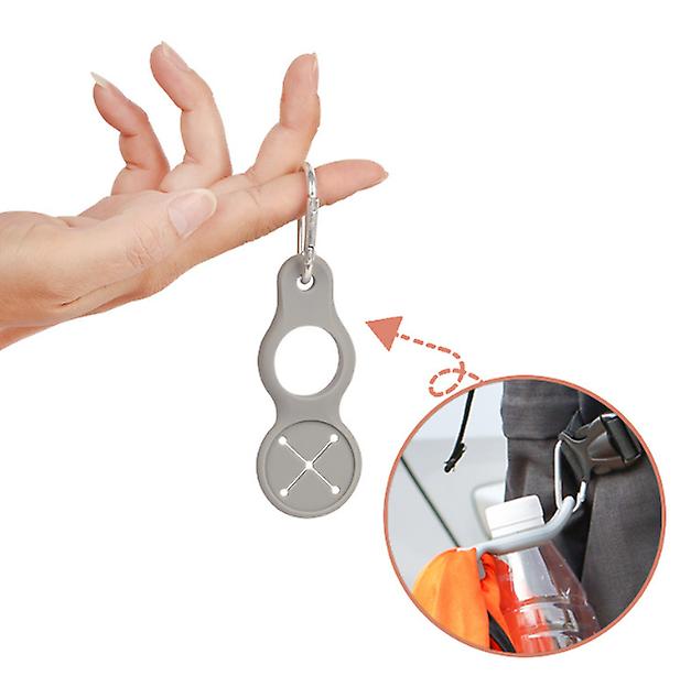 INF 2er-Pack Silikon Trinkflaschenhalter mit Karabiner