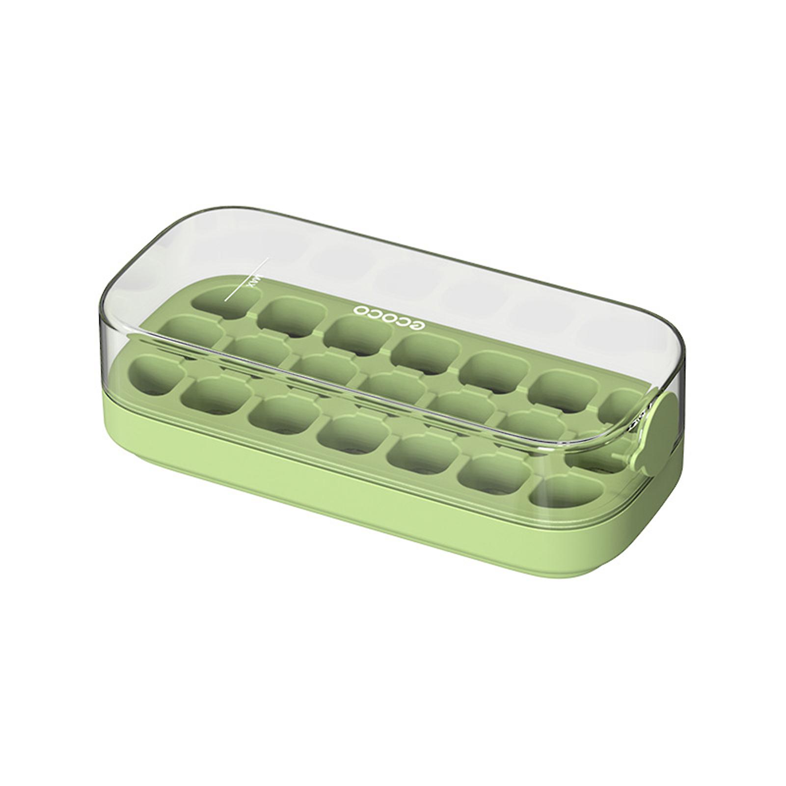 Square-Ice Cubes Tray with Lid Stackable Spill Resistant Lid Ice-Making Stencils for Bar
