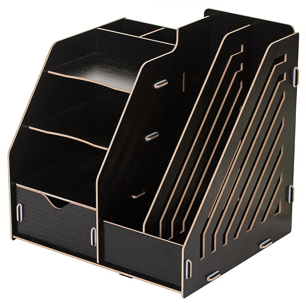 Modern DIY Office Display Rack Magazine File Organizer Desktop Document Sorter