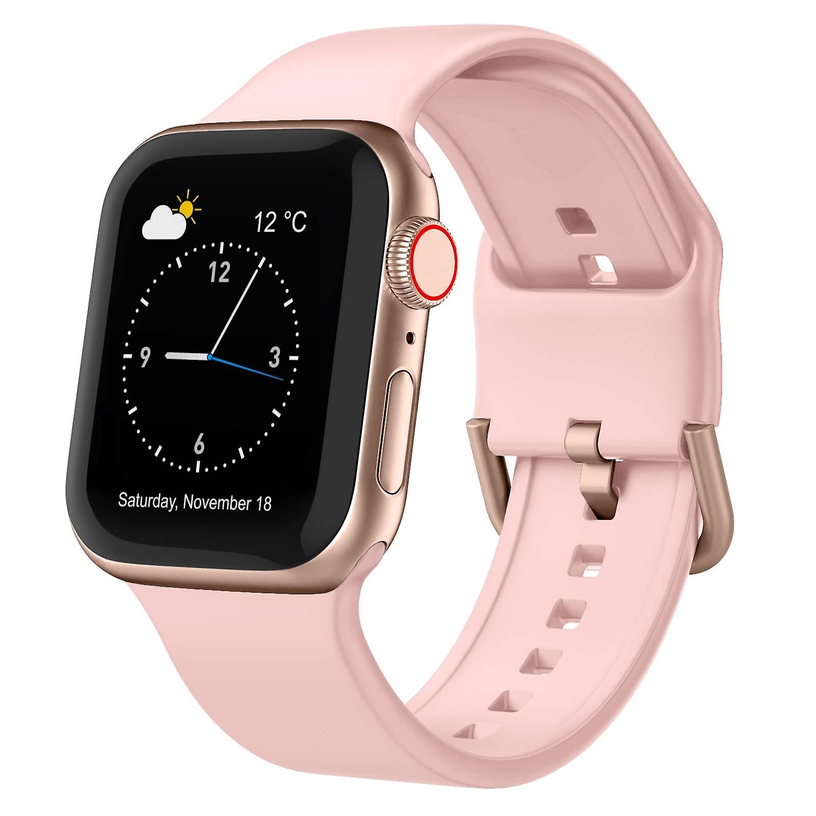 For Apple Watch Series 4 40mm Pin Buckle Silicone Watch Band