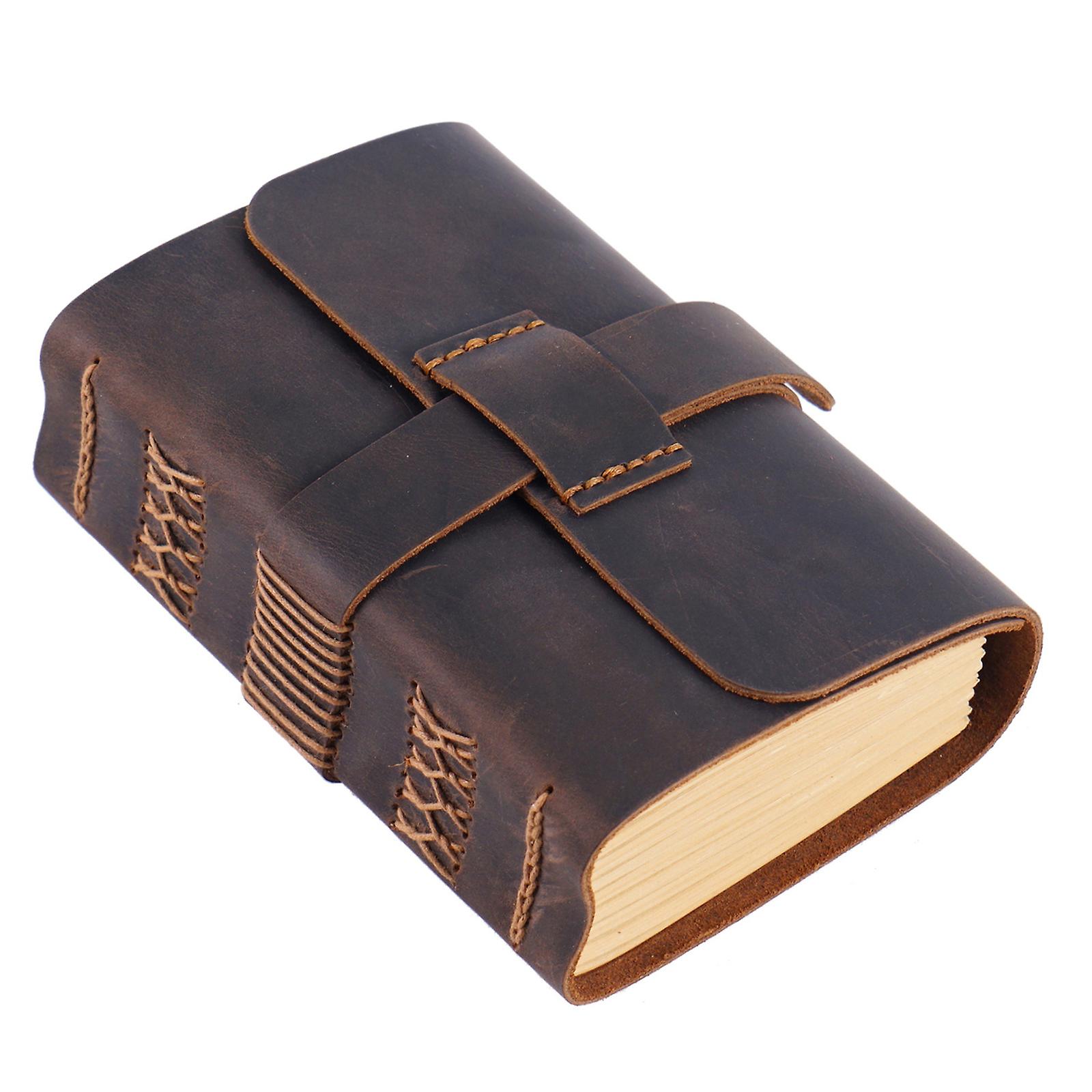 Retro Leather Journal Notebook Thicken Notepad Planner Sketchpad for Women Men