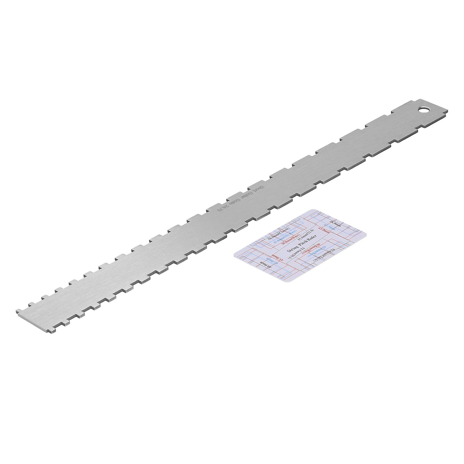 Guitar String Action Gauge Neck Notched Chord Height and Distance Ruler Measuring Tool
