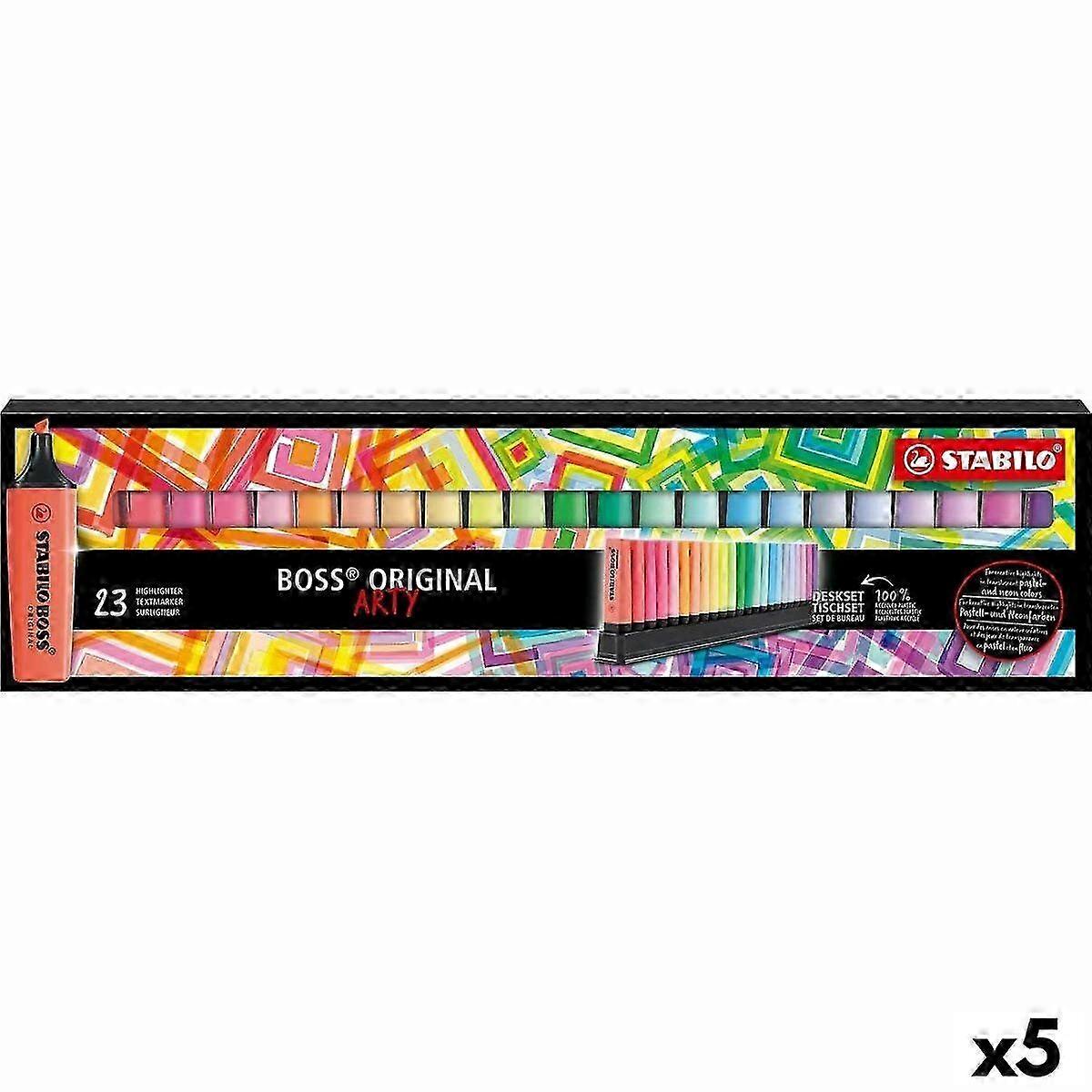 Fluorescent Marker Set Stabilo Boss Arty Multicolour (5 Units)