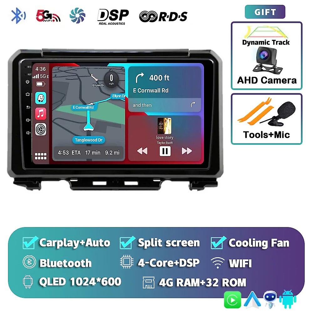 Android 13 Carplay Auto Car Radio For Suzuki Jimny 2018 2019 2020 Multimedia Player Gps Stereo Navigation Wifi+4g 360 Camera Dsp
