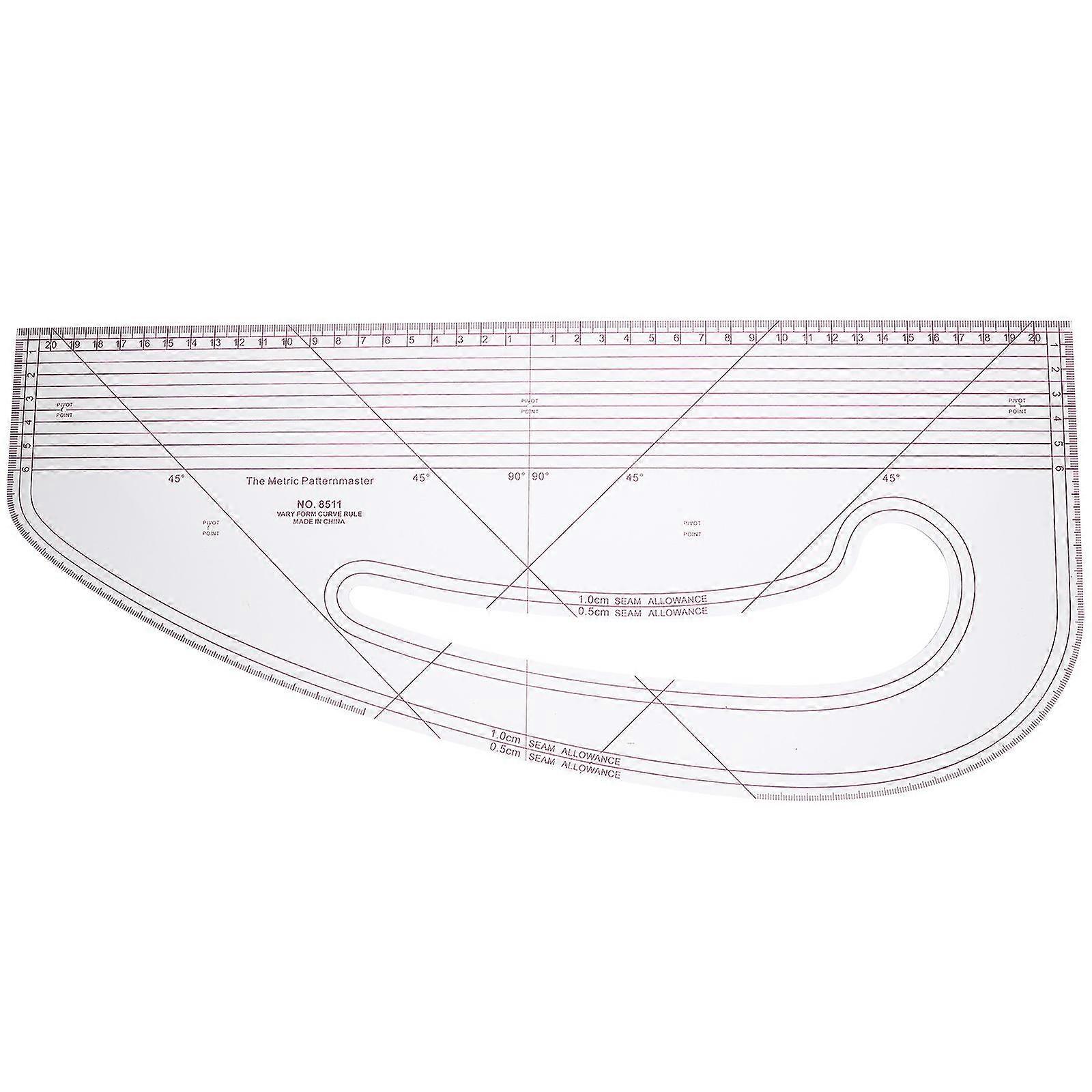 Professional Sewing Ruler Curve Pattern Ruler for Beginners Tailors Designers