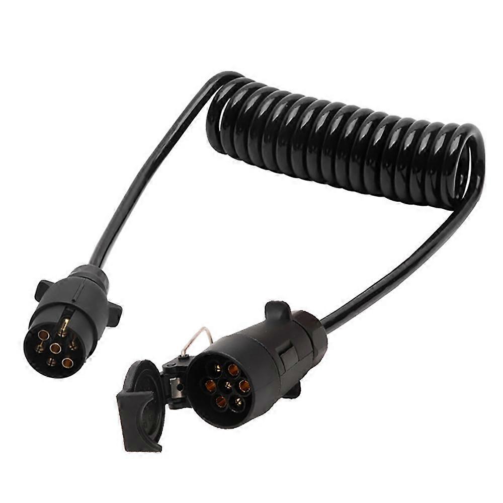 12V 7Pin Adaptor Trailer Extension Lead Caravan Towing Socket Plug Board Connectors for Trailer 2 M