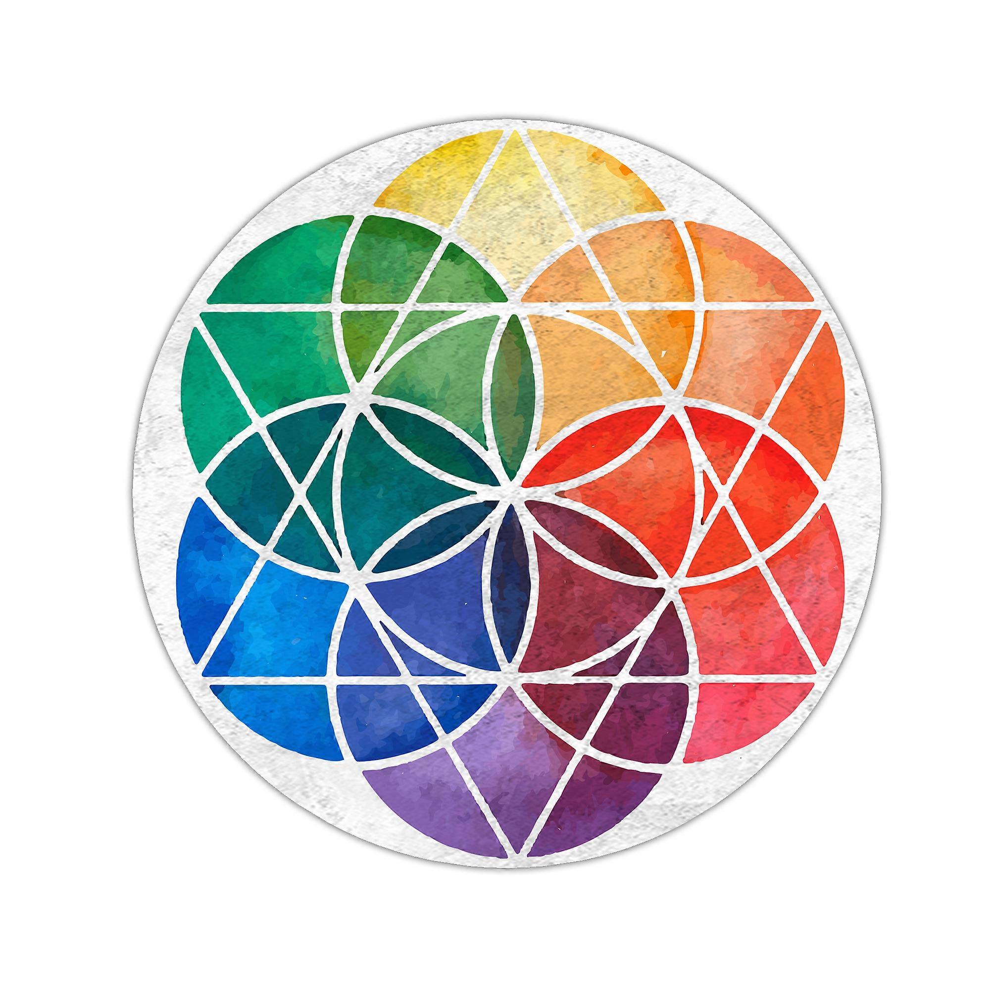 Fleur de vie Tapis décoratif circulaire