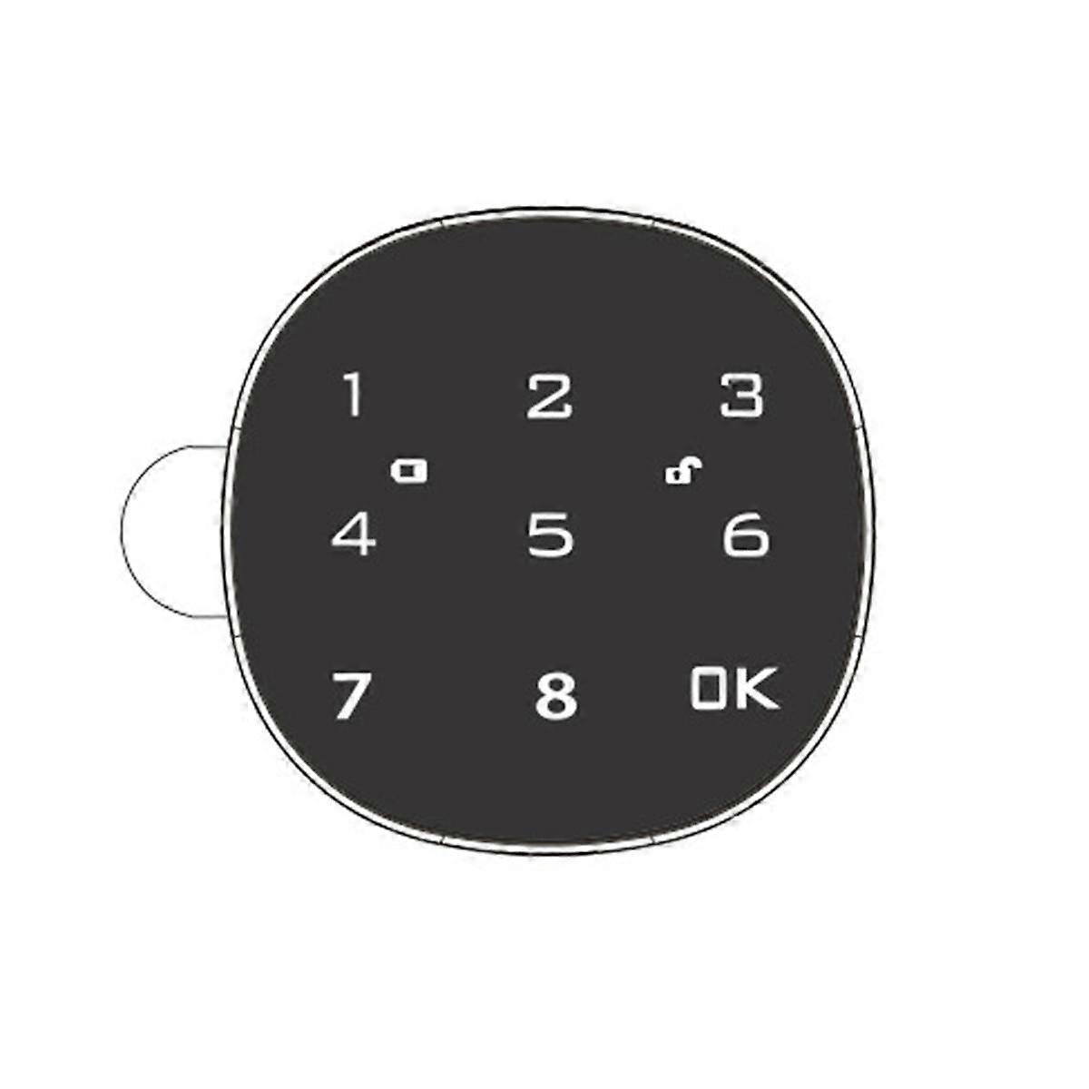 Digital Electronic Smart Mailbox Lock Touch Screen Lock File Iron Steel Desk Cabinet Door Password