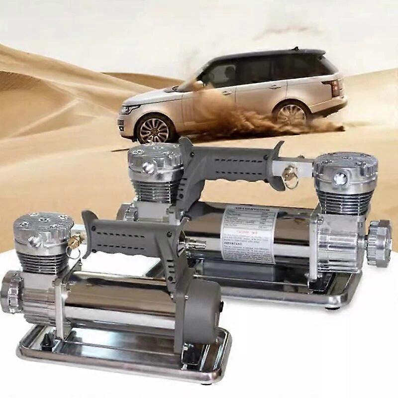 New off~road air pump air compressor car air pump dual~cylinder tire puncher 12V portable high~power car air pump FN8U55773