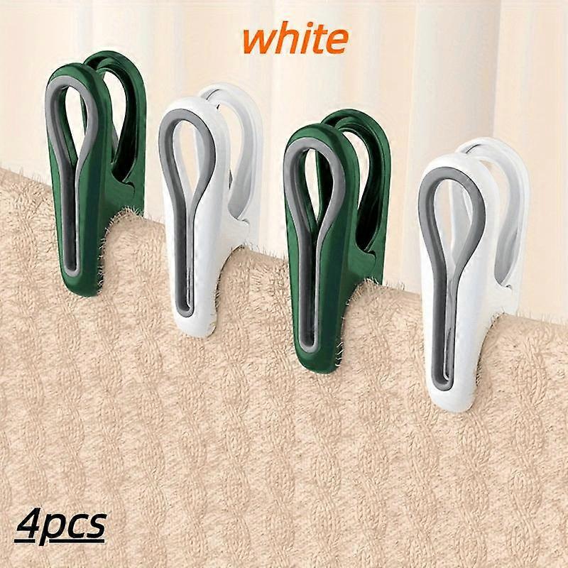 2/4pcs Plastic Clothes Pin For Clothes Hangers, Underwear Drying Rack, Soft Rubber Photo Clips, Food Sealing Clips, Sock Drying Clips, Bathroom Suppli