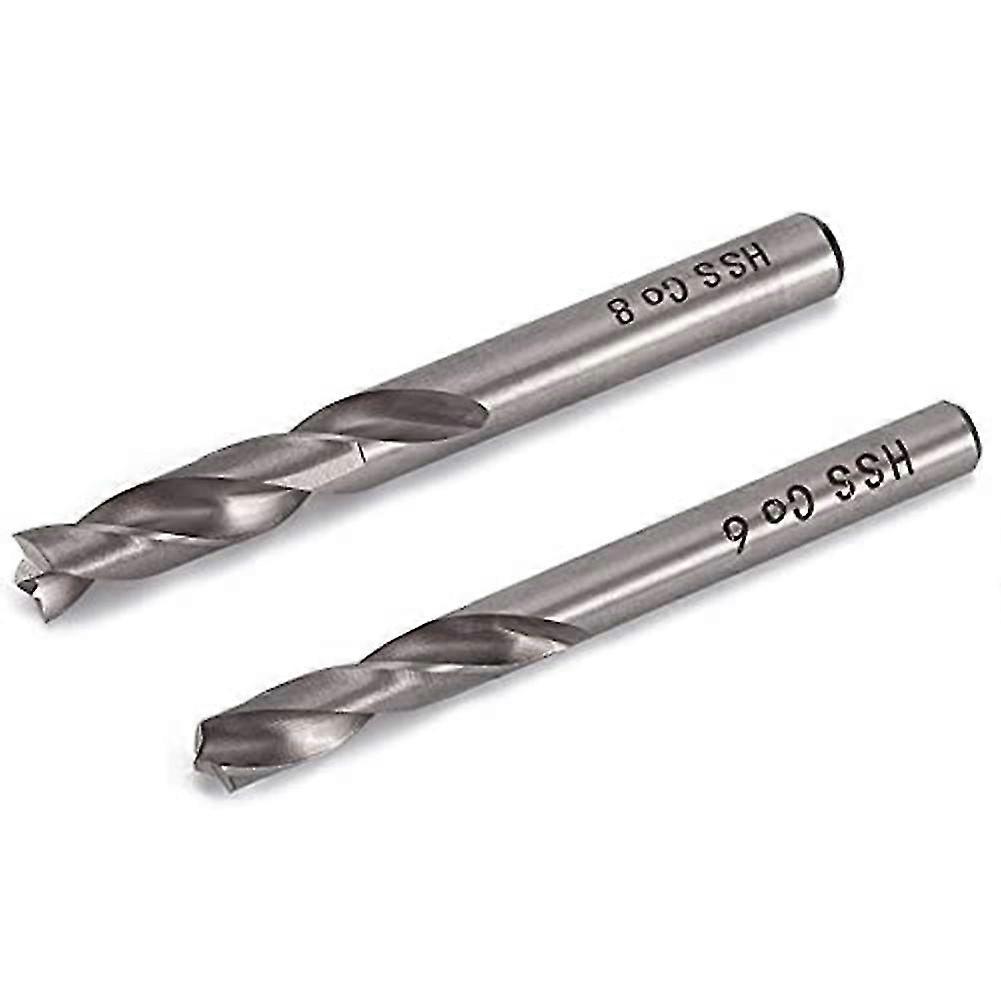 2Pcs Spot Weld Drill Bit Set HSS Co Cobalt Spot Welded Cutter Separate Panels Hole Cutting Bits, 6m