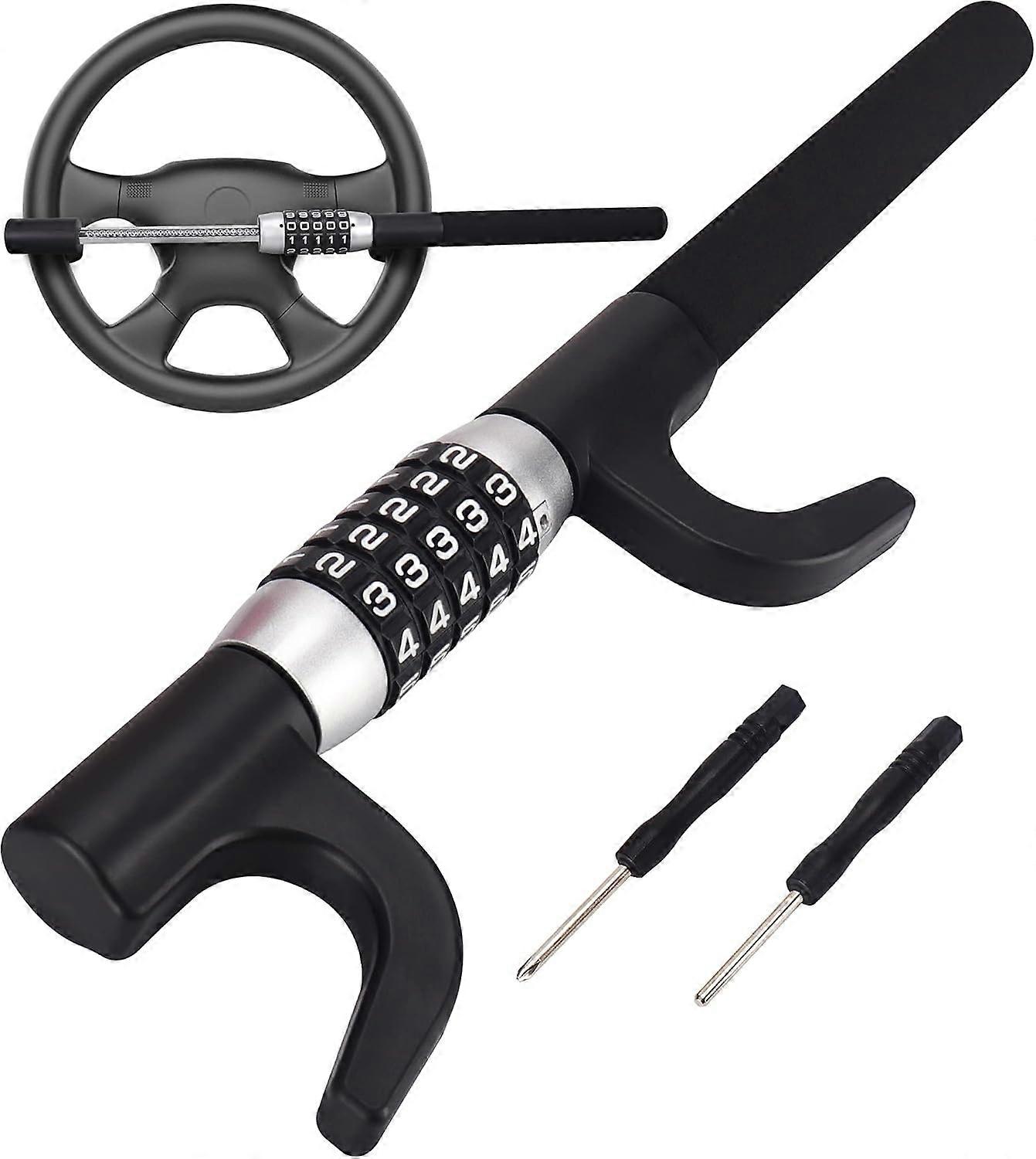Car Anti-Theft, Car Anti-Theft Rod, Steering Wheel Lock, Robust and Secure Anti-Theft Bar, Universal