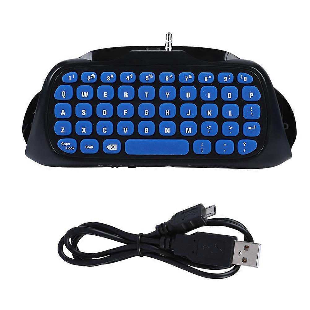 10m Bluetooth Handle Keyboard Voice/Message Chatting Game Controller Keyboard for PS4/PS4 Slim