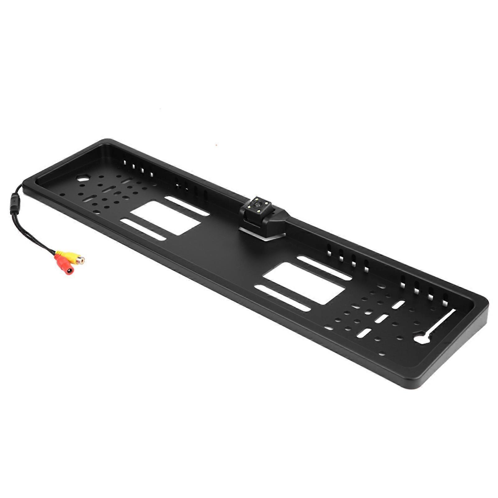 European Automobiles Number License Plate Frame with Rearview Reverse Backup Camera LED
