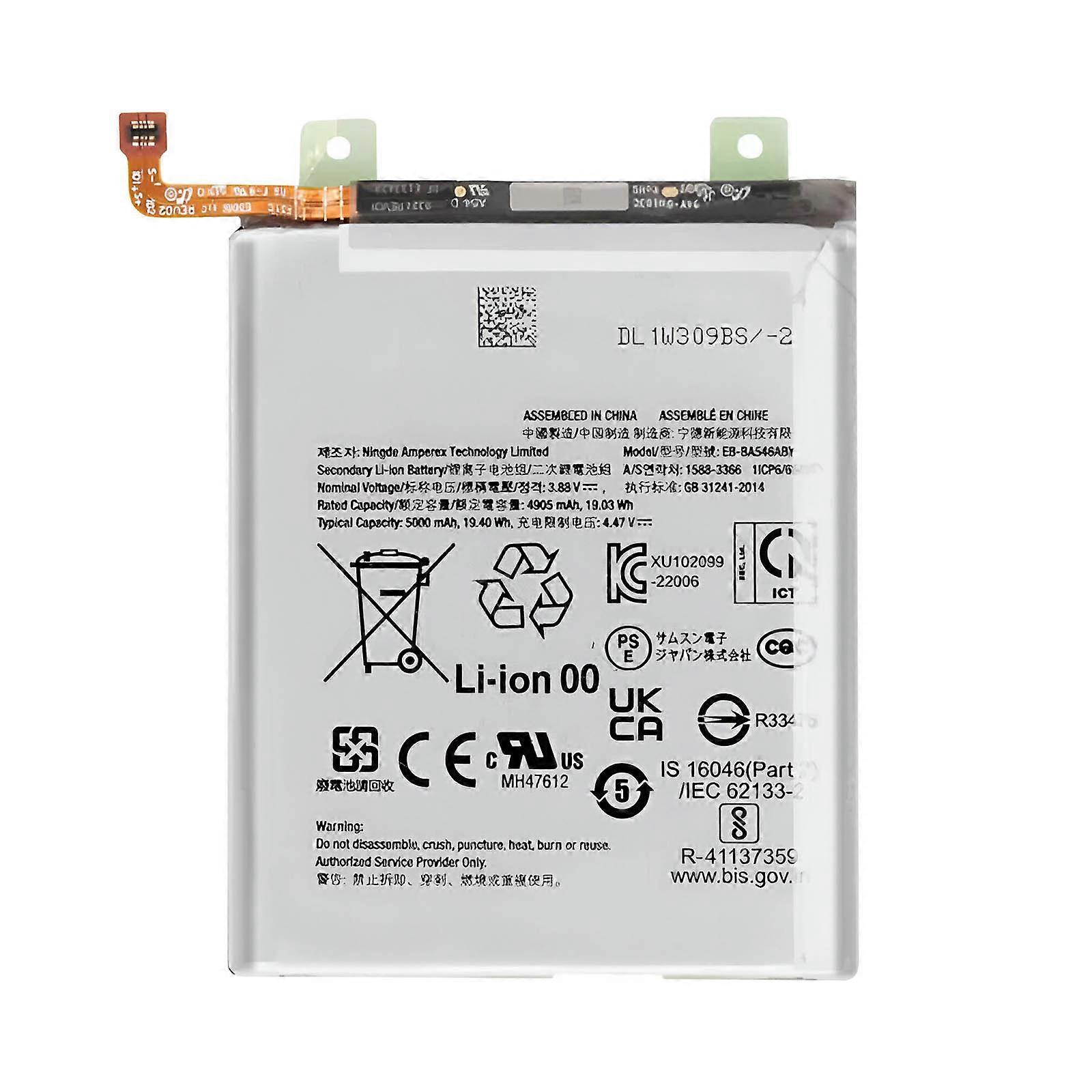 Internal Battery for Galaxy A25 5G 5000mAh EB-BA546ABY, White