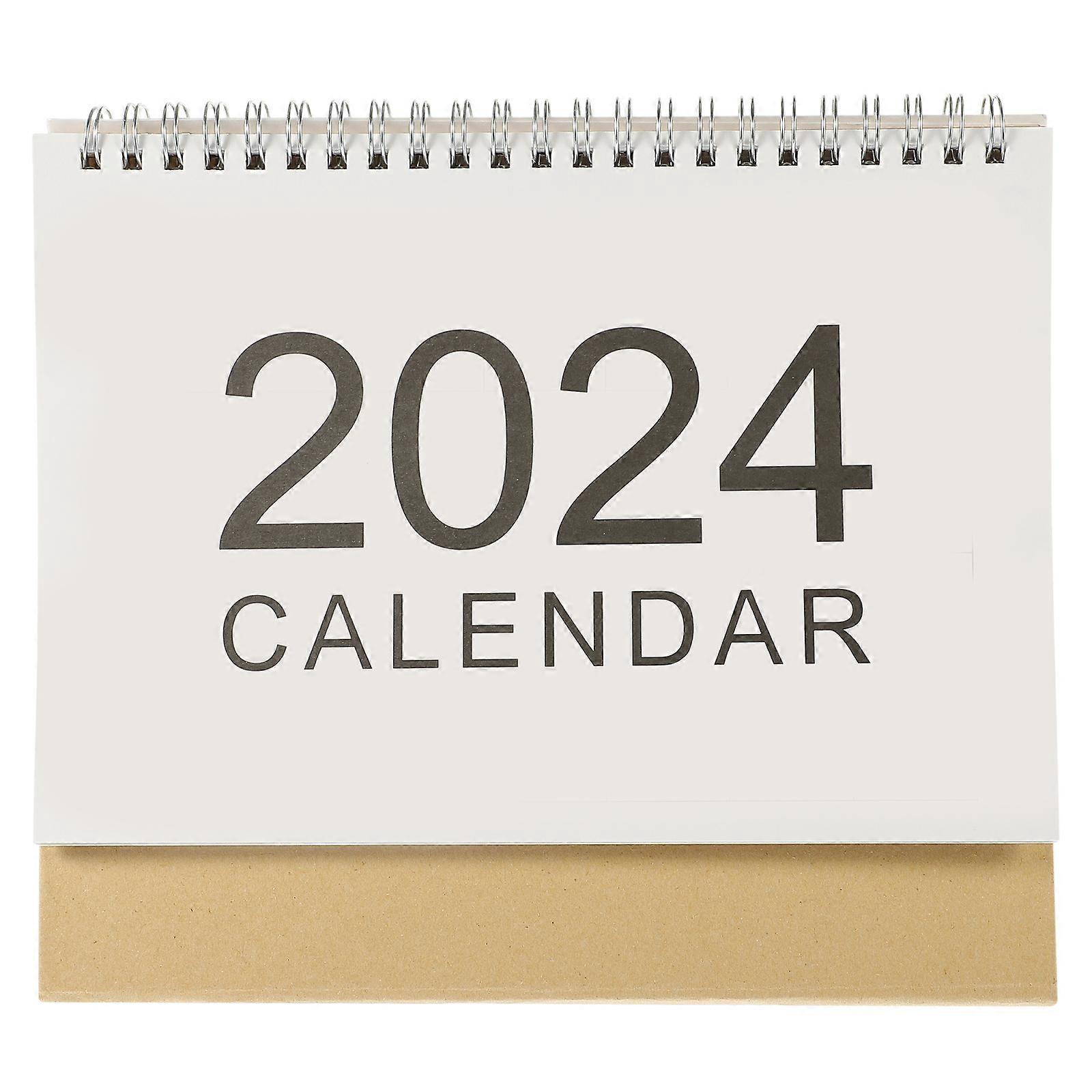 Mini Desk Calendars 2023 2024 Flip Calendar Standing Desk Calendar for Home Office(M)