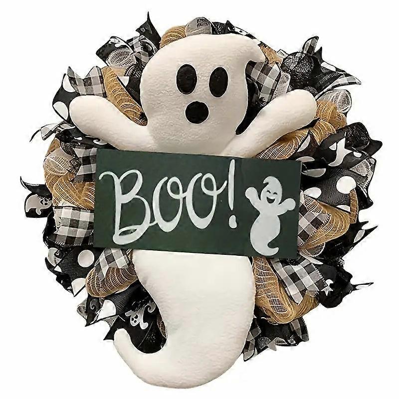 Nnetm Ghostly Greetings: Haunting Halloween Wreaths Awo37735