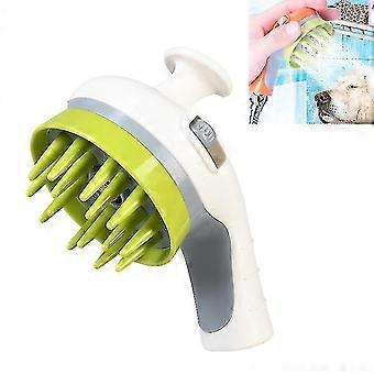 pet shower shower brush with non-slip   nozzle(white)