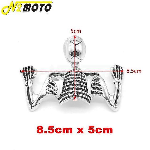 Chrome Highway Hawk Skull Ornament Visor For Harley Softail Bobber Chopper 7" Headlight Lamp Mudguard Skeleton Statue Decorative