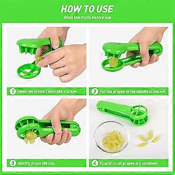 Grape Cutter For Kids Toddlers, Seedless Grape Baby Cherrys Tomatoes Strawberry For Vegetable Fruit , Kitchen Gadget Tool No Blade