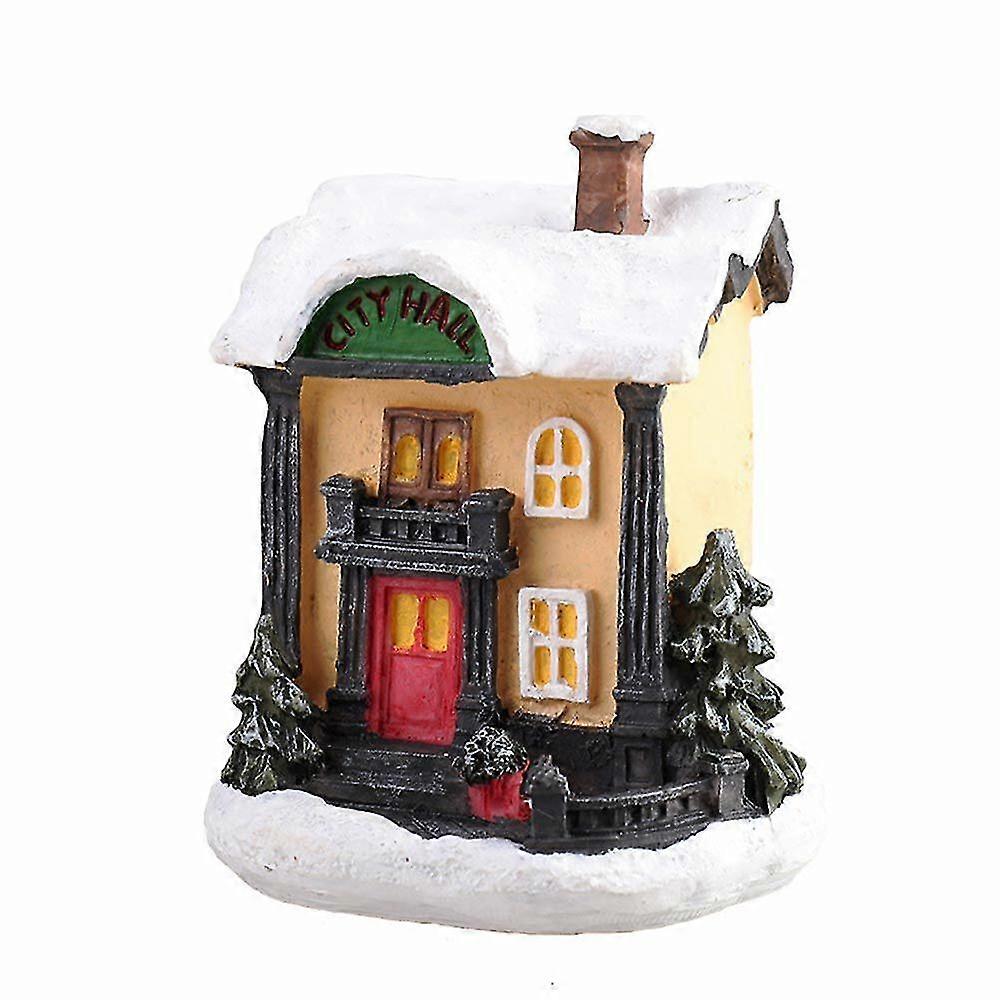 Brightness Led Light Up Mini Village House Scene Christmas Decor Xmas Ornament