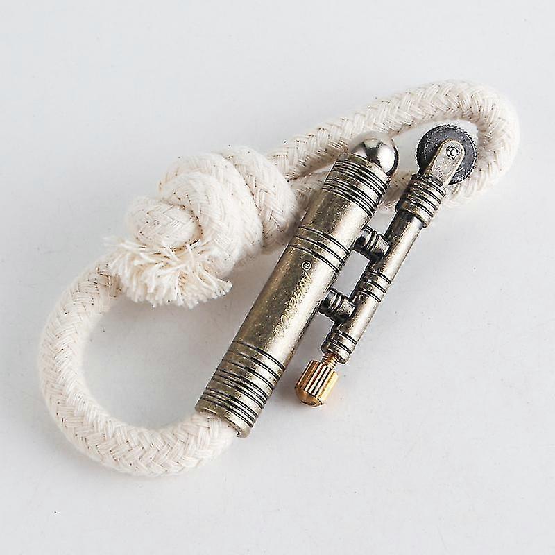 Фото - Запальничка Vintage Lighter Retro Trench Rattlesnake Rope Aksamitna metalowa zapalniczka Fire Starter Camping Outdoors, nie ma potrzeby