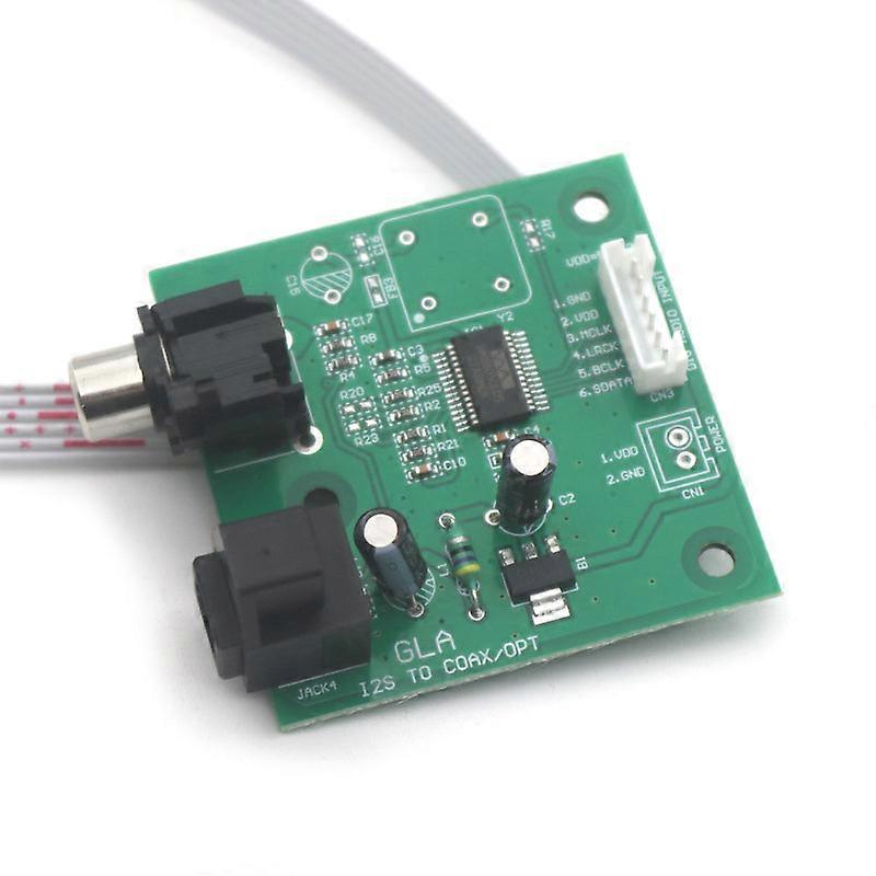 Wm8805 Spdif Fiber Board / Iis Input Coaxial Output Sampg 44.1k~192k I2s To Coax Opt Digital Signal