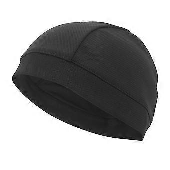 Gorro de calavera negro para hombre y mujer - Forro debajo del casco para deportes al aire libre y ciclismo