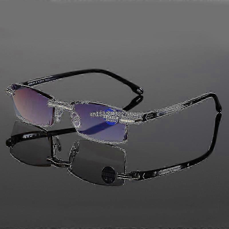 High Hardness Anti-blue Progressive Far And Near Dual-use Reading Glasses Light